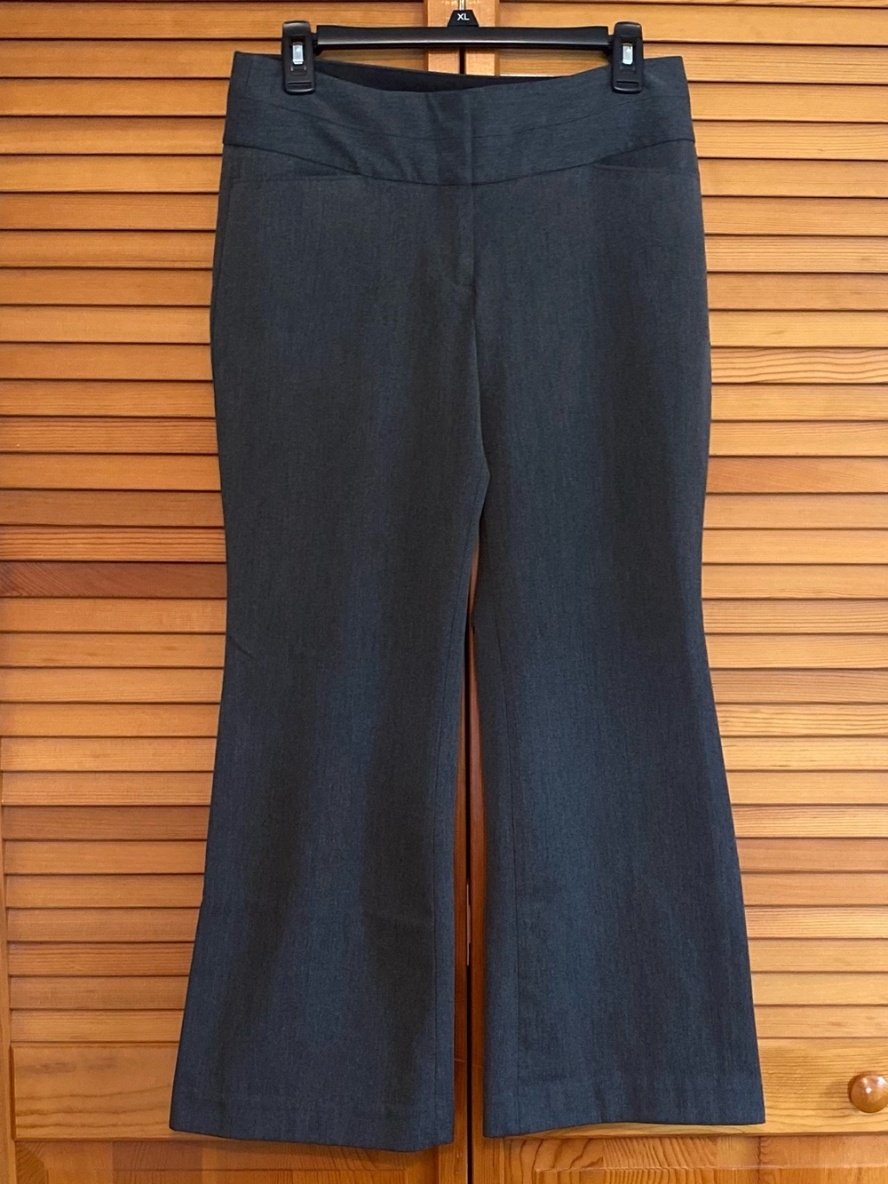 Express Editor Charcoal Bootcut Stretch Trousers